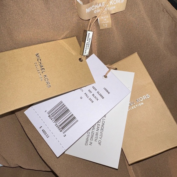 NWT MICHAEL KORS COLLECTION Beaded one shoulder party dress black AUTHENTIC NEW - Picture 12 of 16